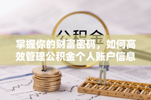 茄萣掌握你的财富密码，如何高效管理公积金个人账户信息
