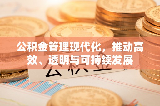 茄萣公积金管理现代化，推动高效、透明与可持续发展