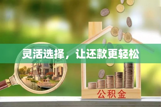 茄萣灵活选择，让还款更轻松