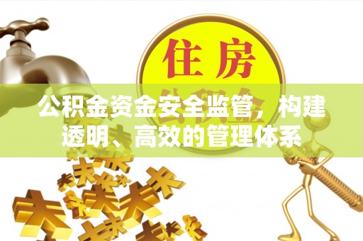 茄萣公积金资金安全监管，构建透明、高效的管理体系