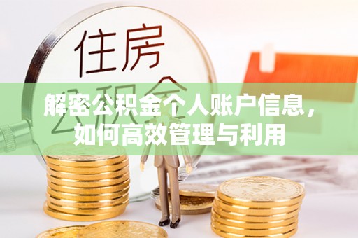茄萣解密公积金个人账户信息，如何高效管理与利用