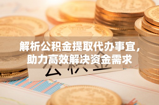 茄萣解析公积金提取代办事宜，助力高效解决资金需求