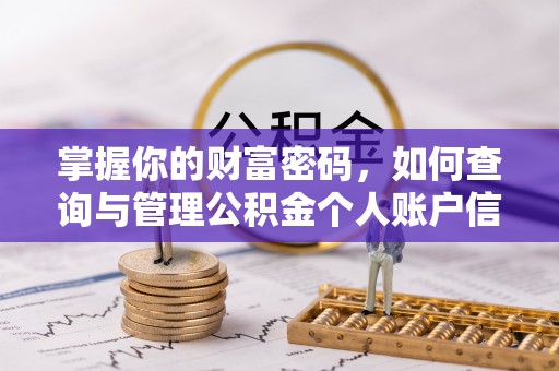 茄萣掌握你的财富密码，如何查询与管理公积金个人账户信息