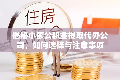 茄萣揭秘小额公积金提取代办公司，如何选择与注意事项