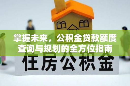 茄萣掌握未来，公积金贷款额度查询与规划的全方位指南