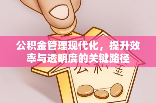 茄萣公积金管理现代化，提升效率与透明度的关键路径